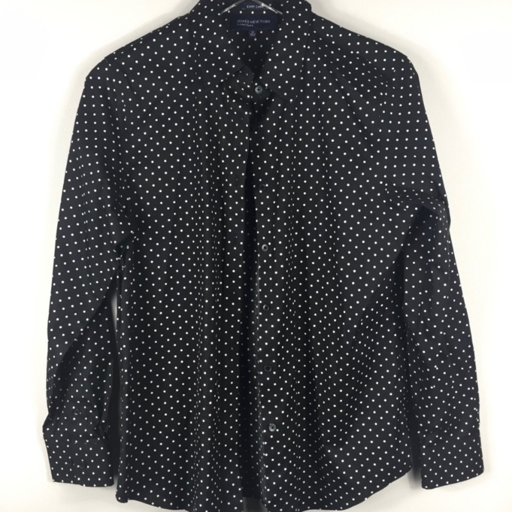Jones of New York polka dot button down